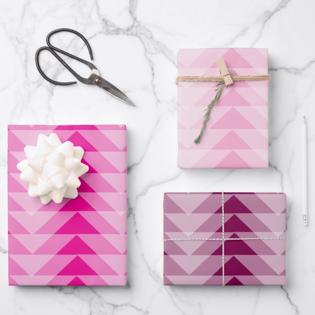 Gift Wrap Set - Overlapping Triangles (Front)