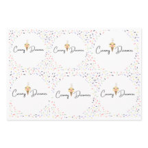 Gift wrap sheets Birthday Girl Vanessa Vanilla