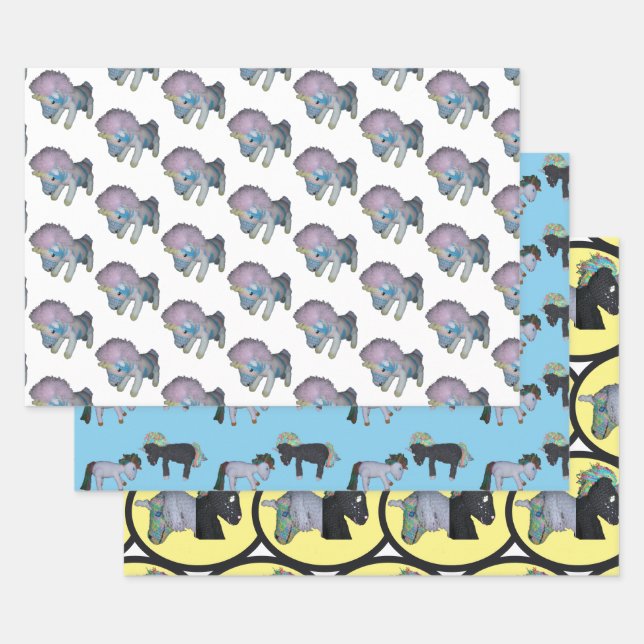 Gift Wrap - Unicorns (Set)