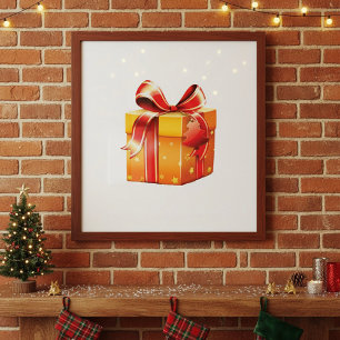 Gift Wrapped Present Poster
