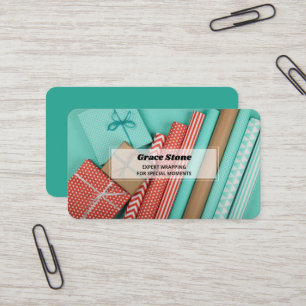 Gift Wrapping Business Card