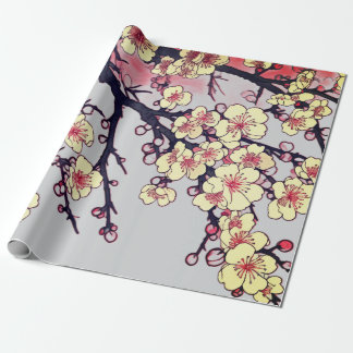GIFT WRAPPING CHERRY BLOSSOM TREE PAPER