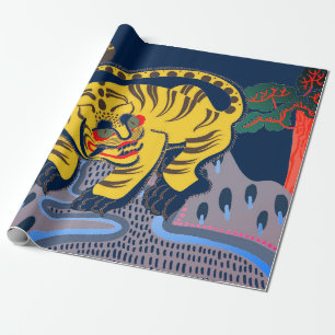 GIFT WRAPPING CHINESE TIGER WRAPPING PAPER