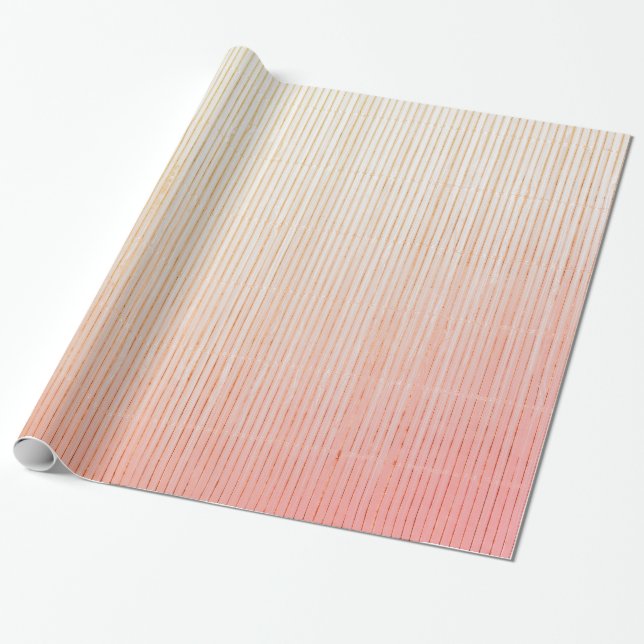 GIFT WRAPPING FADED RED STRIPES PAPER (Unrolled)