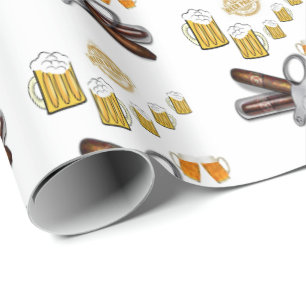 Gift Wrapping Paper Beer Party