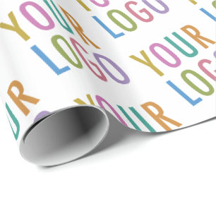 Gift Wrapping Paper Roll Custom Business Logo USA