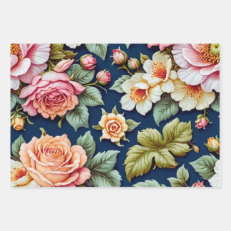 Gift wrapping paper set