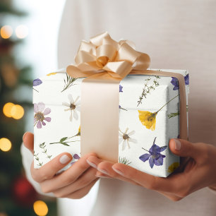 Gift Wrapping Paper Wildflower Floral Garden Party