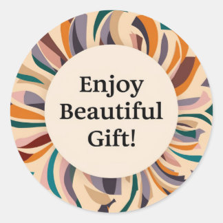 Gift Wrapping Supplies Design Classic Round Sticker