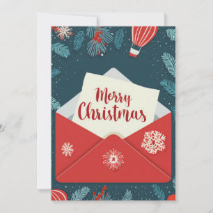 Giftcard Navideña Merry Christmas to give away. Holiday Card
