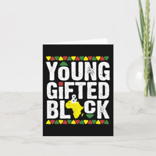 Gifted Young Black Dashiki African Pride History M Card