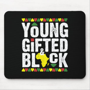 Gifted Young Black Dashiki African Pride History M Mouse Mat