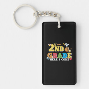 Gifts 2nd Teacher 2nd Grade Here I Come Key Ring