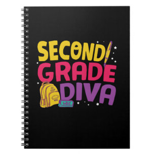 Gifts 2nd Teacher Second Grade Diva Notebook