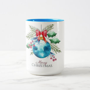 Gifts and Blessings Two-Toned Christmas Mug