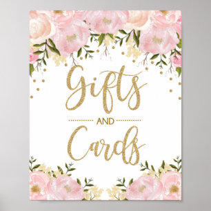 Gifts and Cards Pink Floral Wedding Decoration