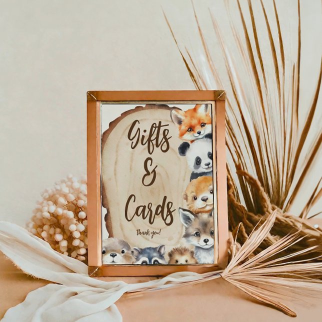 Gifts and Cards Slice Wood Animal theme Poster (Creator Uploaded)