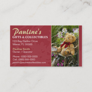 Gifts and Collectibles Shop Business Card