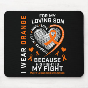 Gifts Apparel Orange Son Multiple Sclerosis Awaren Mouse Mat