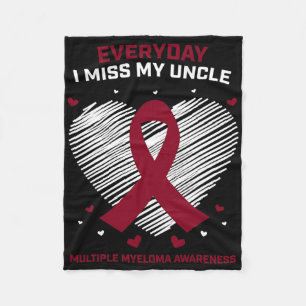 Gifts Blood Cancer Awareness Products Uncle Multip Fleece Blanket