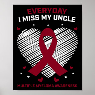 Gifts Blood Cancer Awareness Products Uncle Multip Poster