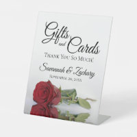 Gifts & Cards Elegant Red Rose Thank You