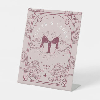 Gifts & Cards Pink Tarot Baby Shower Pedestal Sign