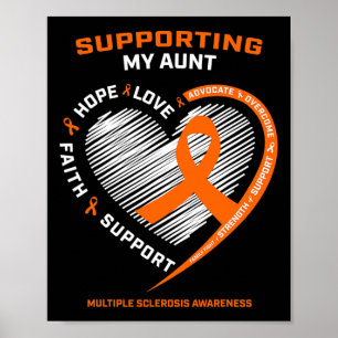 Gifts Clothing Products Aunt Ms Multiple Sclerosis Poster