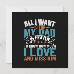 Gifts Dad All I Want For My Dad Holiday Card