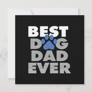 Gifts Dad Best Dog Dad Ever Holiday Card