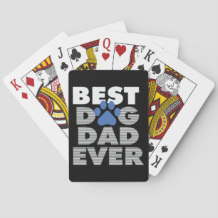 Gifts Dad   Best Dog Dad Ever Playing Cards