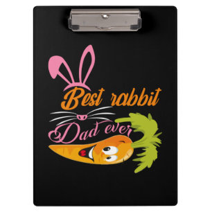 Gifts Dad Best Rabbit Dad Ever Clipboard
