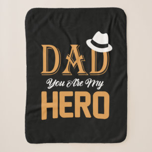 Gifts Dad Dad You Are My Hero Sherpa Blanket