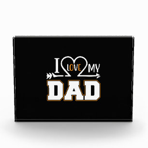 Gifts Dad   I Love My Father Photo Block