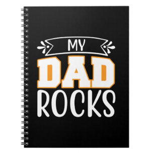 Gifts Dad   My Dad Rocks Notebook