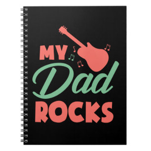 Gifts Dad My Dad Rocks Notebook
