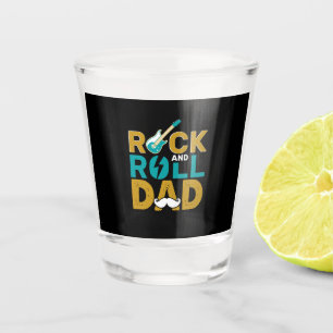 Gifts Dad   Rock And Roll Dad Shot Glass