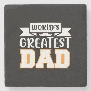 Gifts Dad World's Greatest Dad Stone Coaster