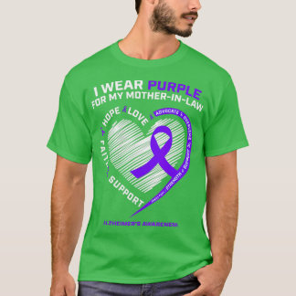 Gifts Dementia Mother In Law Purple Mum Alzheimers T-Shirt