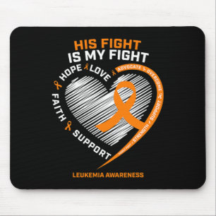 Gifts Fighter Leukemia Awareness Husnd Men Leukemi Mouse Mat