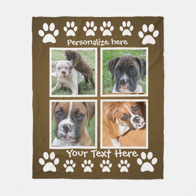 Gifts for a Dog Lover - Custom Photo Blankets (Front)