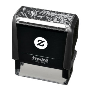 Gifts for a motorcycle rider self-inking stamp