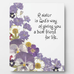 Gifts for a sister plaque