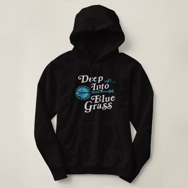 Gifts For Bluegrass Lovers Banjo Men Women Mandoli Hoodie (Design Front)