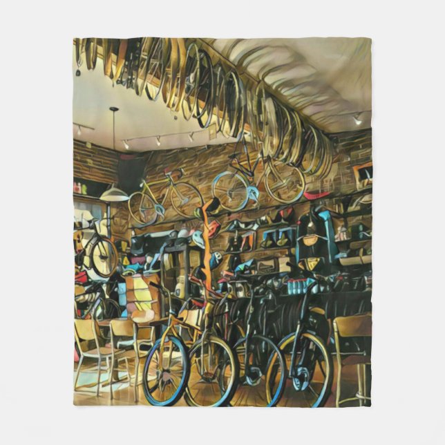 Gifts for cyclists 2022 fleece blanket (Front)