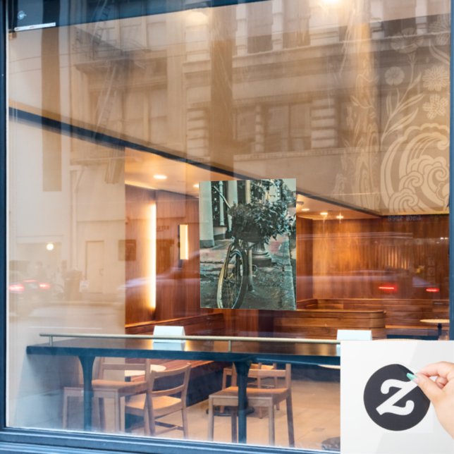 Gifts for cyclists 2022 window cling (Cafe Window)