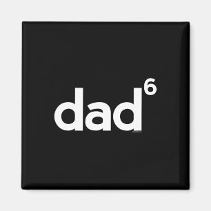 Gifts For Dad Dad Of 6 Six Gift Fathers Day Math Magnet