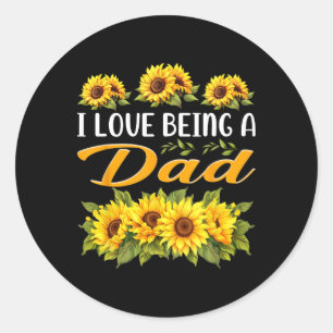 Gifts For Dad Pregnancy Announcement Apparel Classic Round Sticker