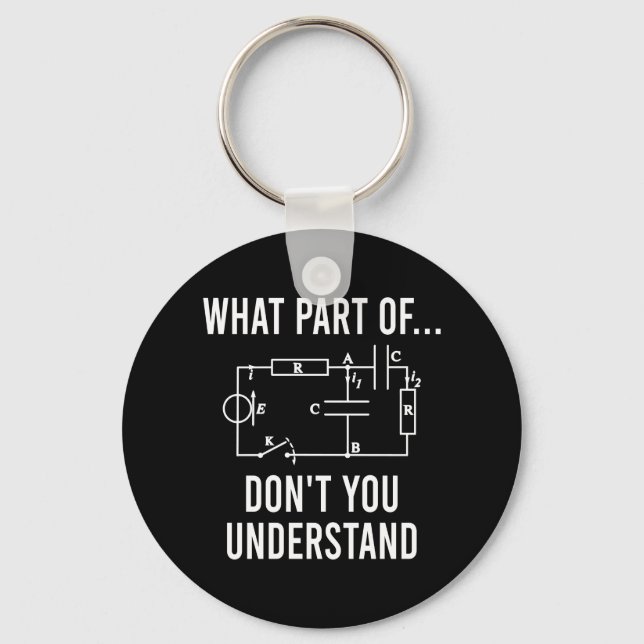 gifts for electrical engineer, gifts electricians  key ring (Front)