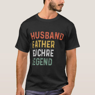 Gifts For Euchre Players Retro Father's Day T-Shirt